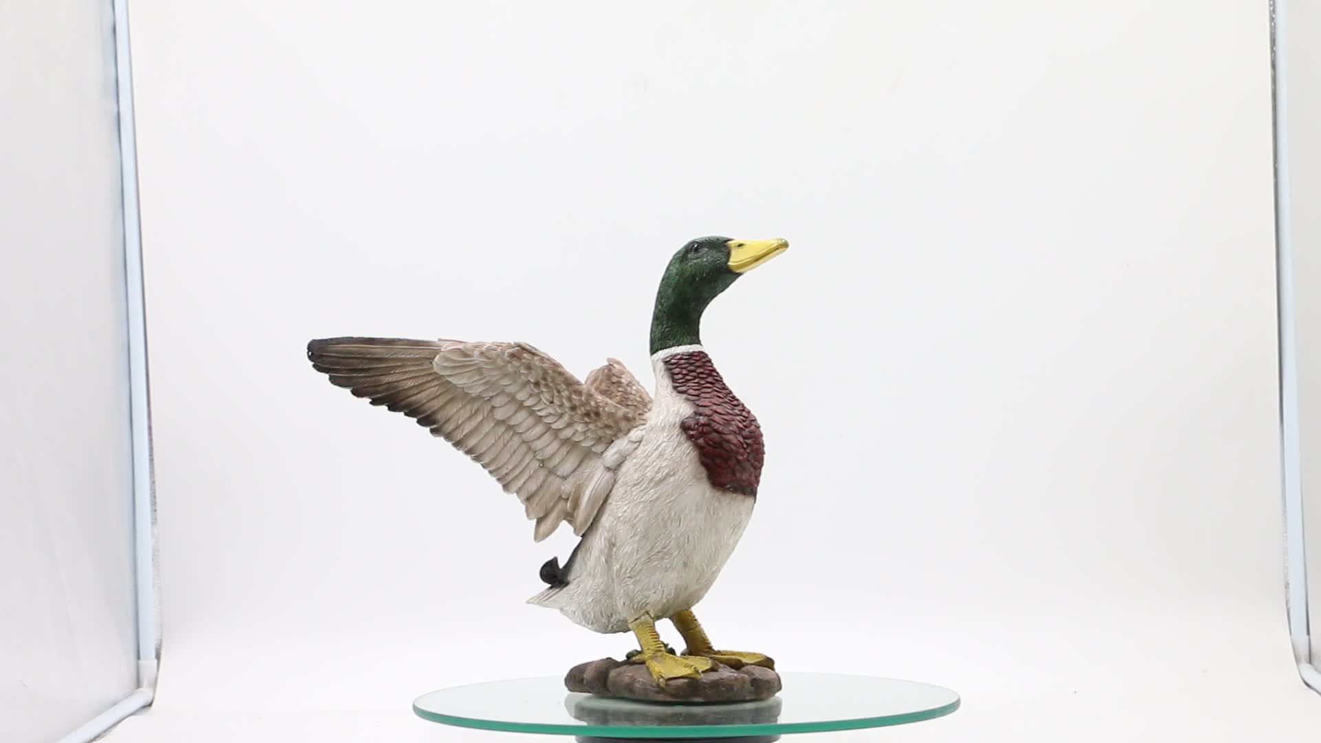 resin duck statue