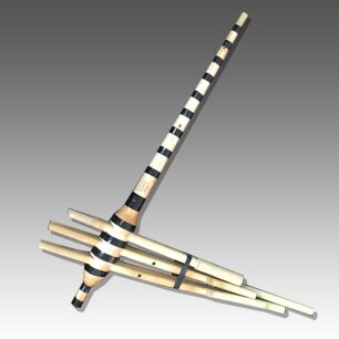 Western 6-tube Lusheng Exquisite workmanship Beautiful appearance Pitch standard 561235 four cards 80 cm