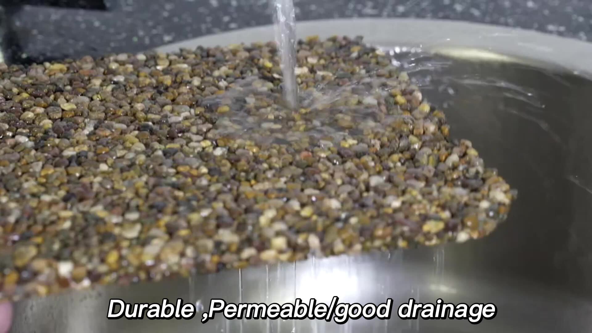 Factory Permeable Epoxy Stone Surface Vuba Resin Bound Gravel Driveway Paving Pebble Stone Floor