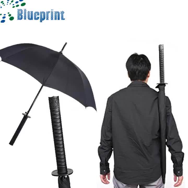 8 Ribs Samurai Sword Umbrella Katana Japanese With Samurai Handle Special Straight Umbrella