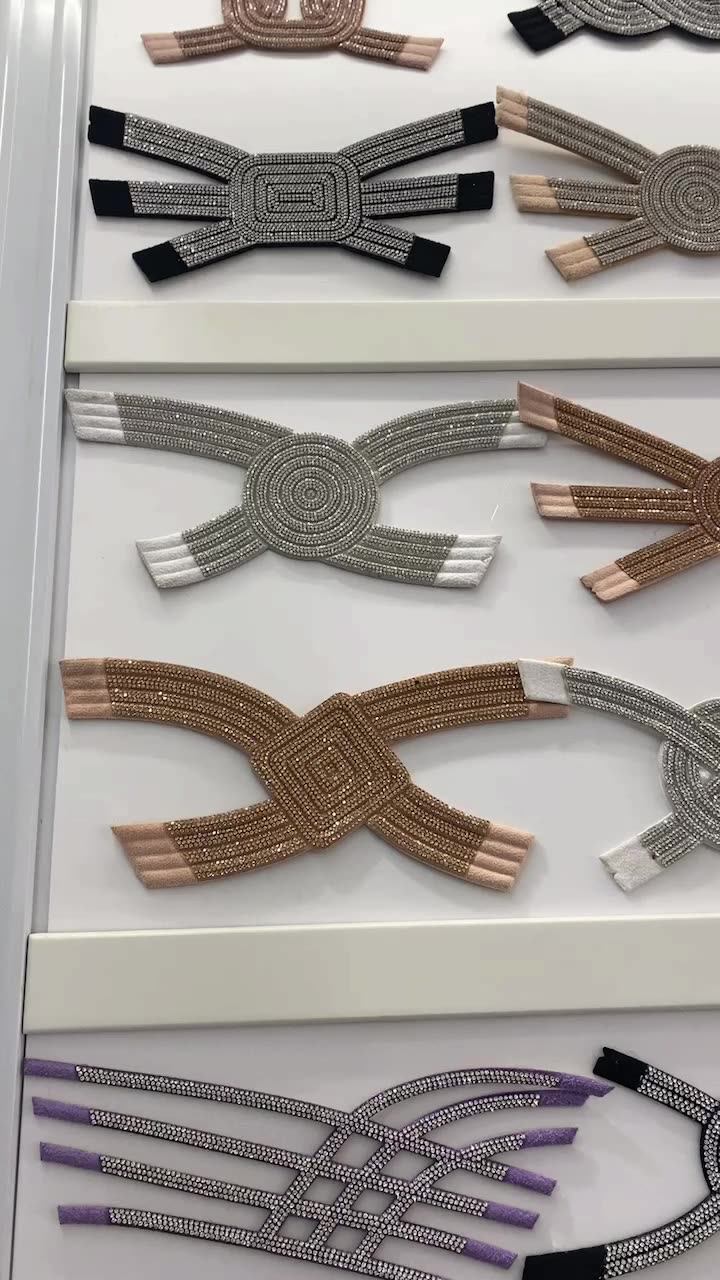 Wholesale Shoe Upper Rhinestone Shoe Accessories Crystals Uppers For Shoes Sandals Upper