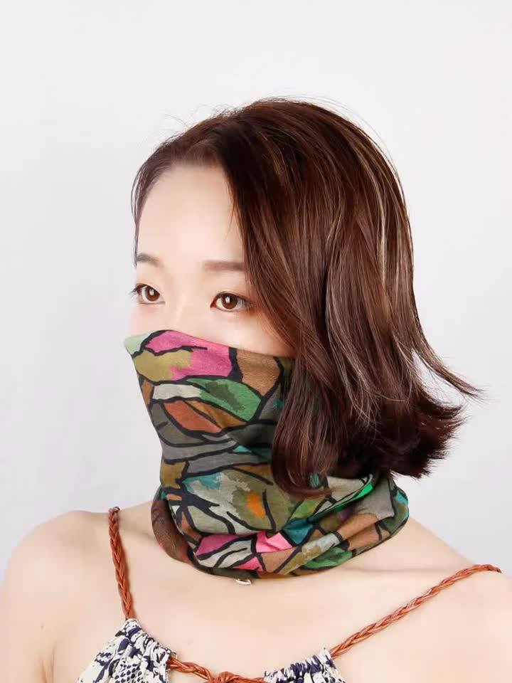 Stretchy Customized Logo Ghost Skull Face Shields Mask Multi Tubular