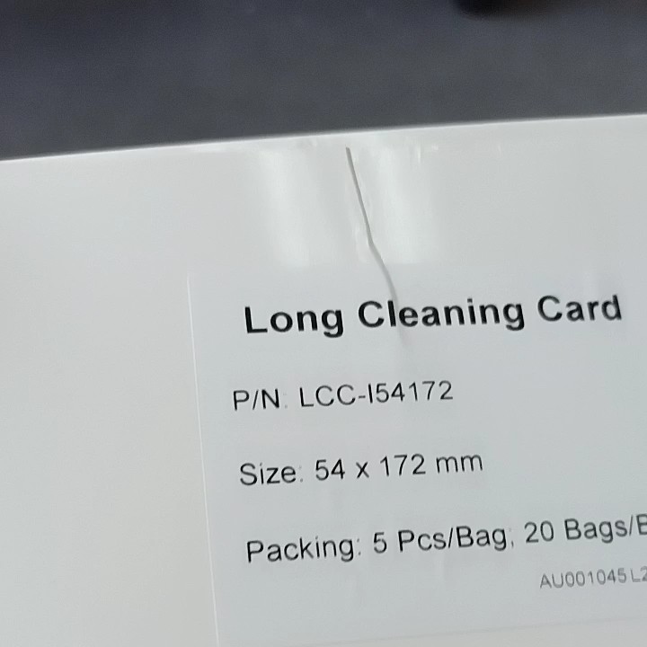 Printhead Cleaning Card 105999311 For Zebra Zc100 Zc300 Pvc Card