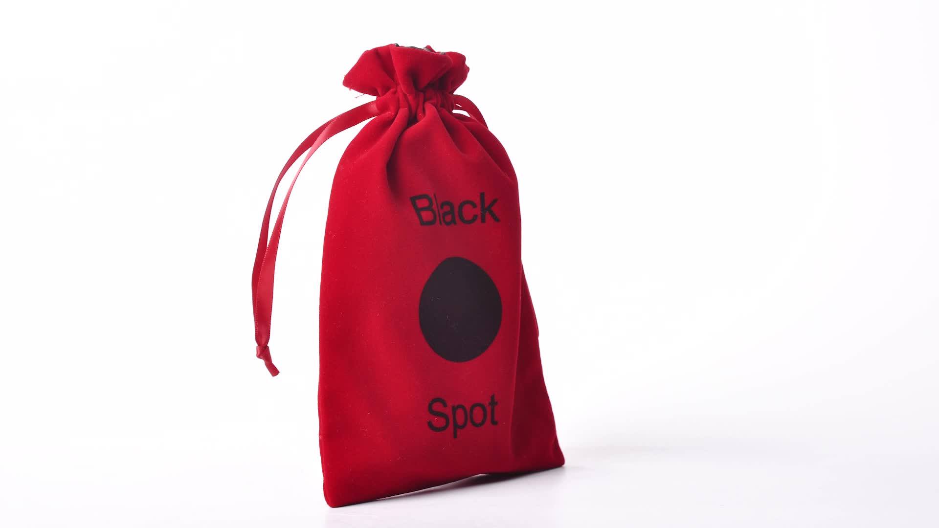 New Production Customized Large Velvet Drawstring Dust Bag Velvet Shoe