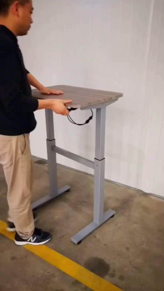 Mdf Pvc Top Pneumatic Adjustable Sit To Stand Single Student Desk Buy