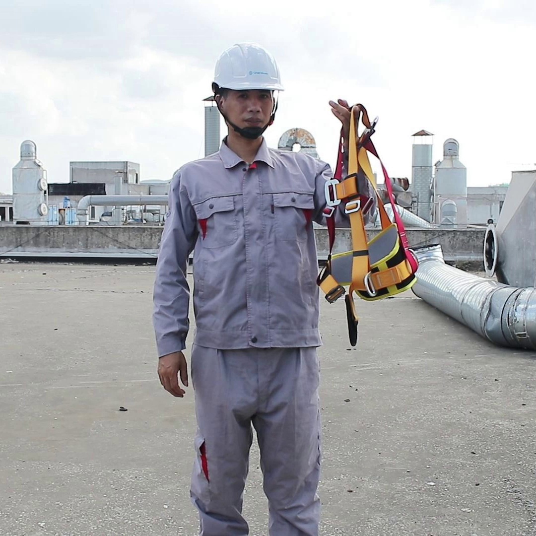 Chiều cao vành đai hoạt động nửa dây bảo hiểm nhanh chóng dây đeo điện nhanh chóng dây an toàn toàn thân 1 móc dây đai an toàn sseda 