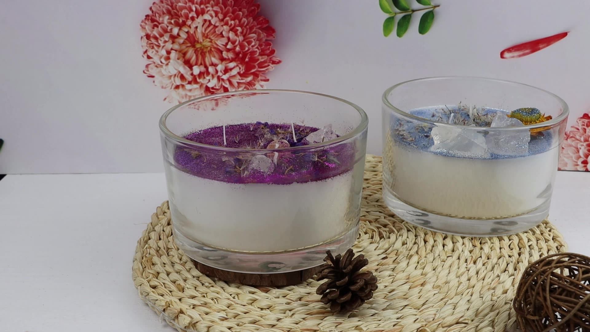 Huaming Classic Design 3 Wick High Intensity Big Size Scented Candles