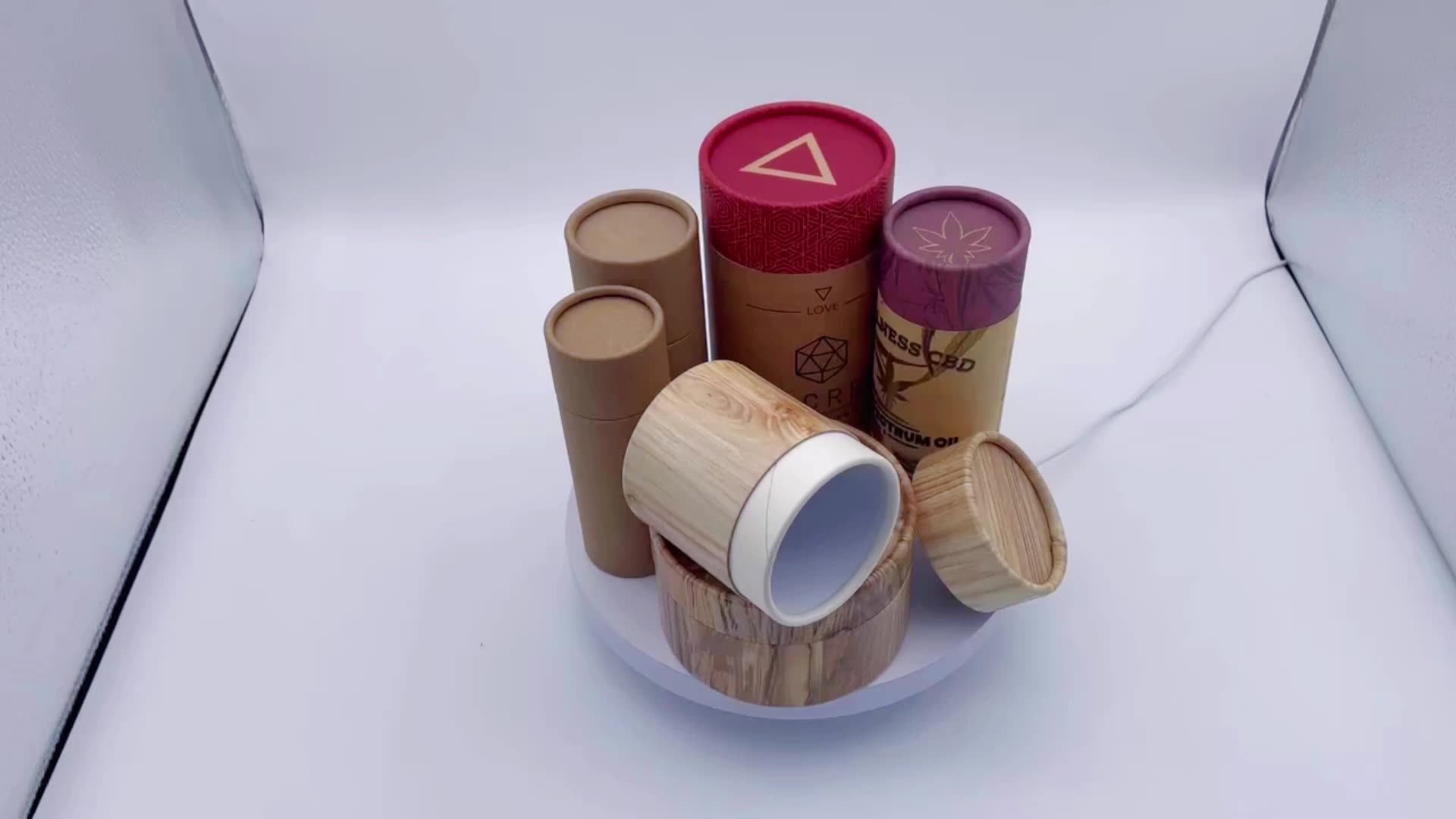 High Quality Round Packaging Box Kraft Paper Tube Packaging Wholesale