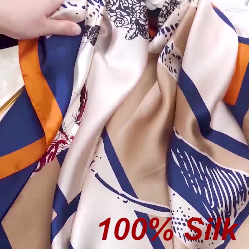 Double-sided Pure Silk Scarf With a Paisley Pattern 20x140 Cm,hand Made in France - Canada