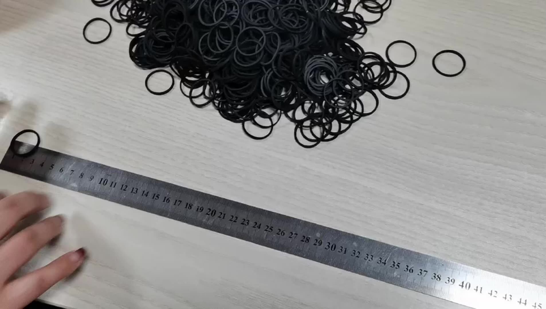 Custom Biodegradable Natural Elastic Bands Small Black Rubber Band For