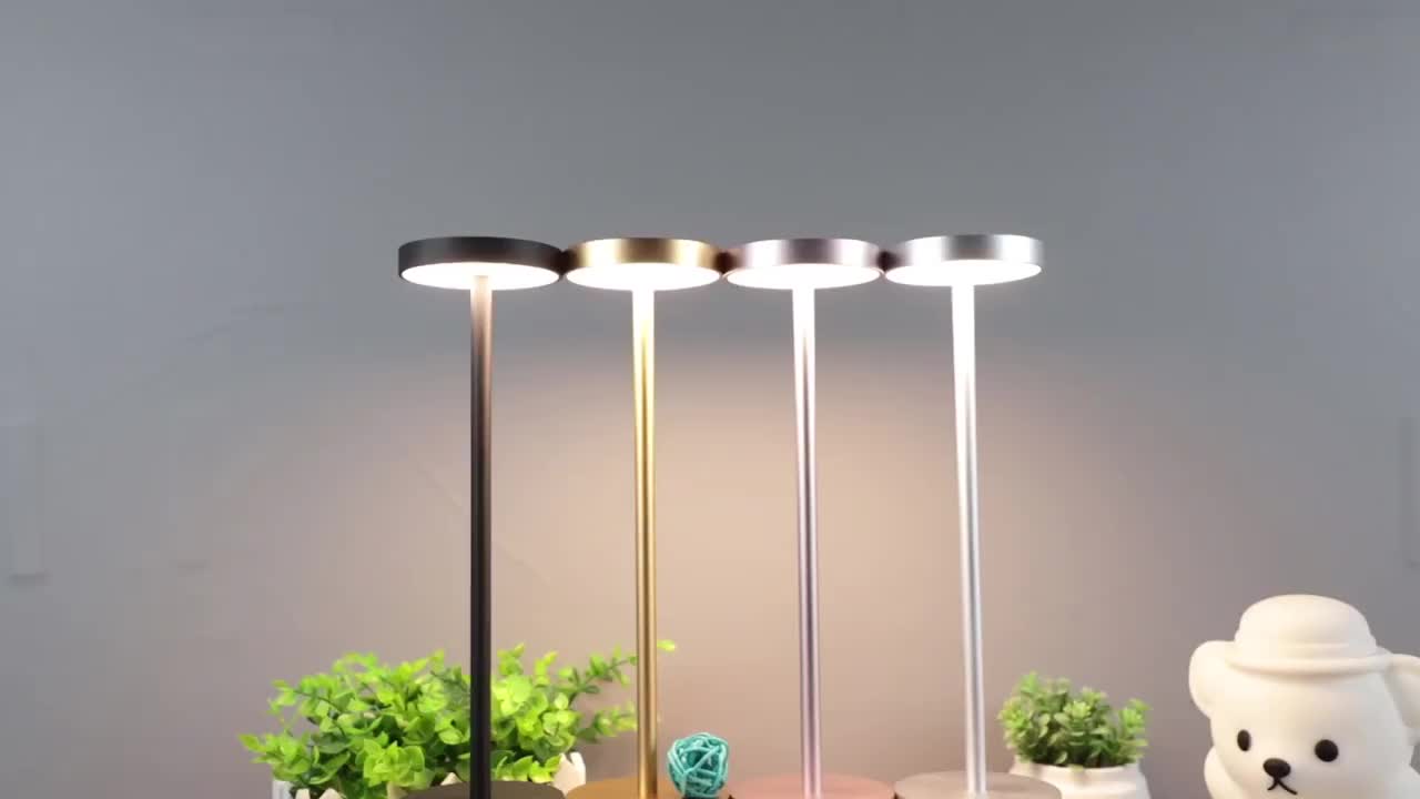 Creative Design Cordless Battery Led Reading Table Light Aluminum
