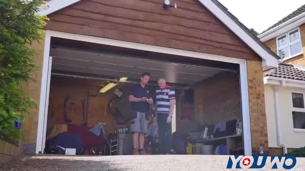 Modern American Sectional Folding Garage Doors Steel Overhead Insulated