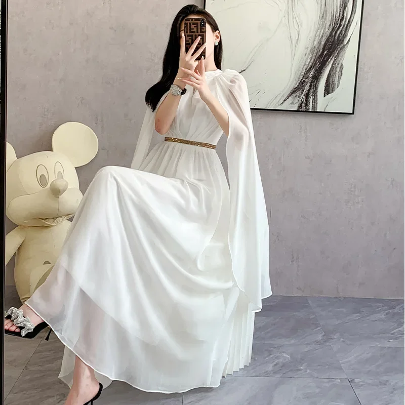 Summer elegant fashionable elite shiffon dress