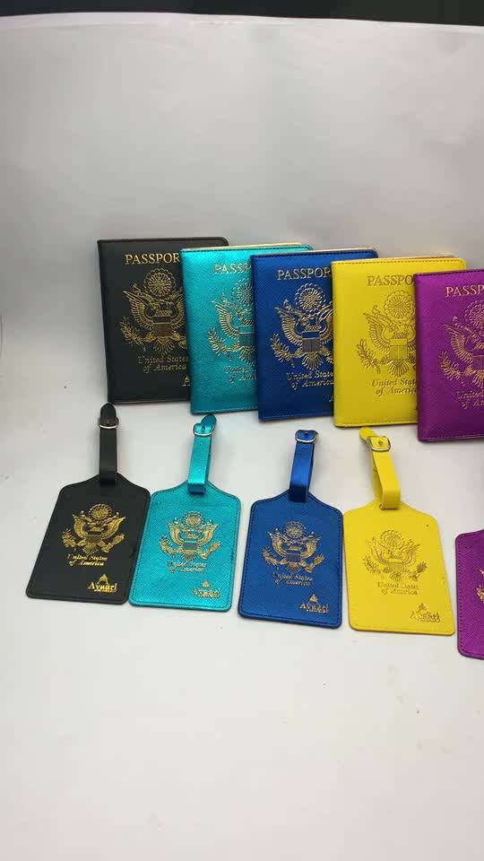 2019 New Arrival Fashion Saffiano Pu Yellow Passport Holder Buy