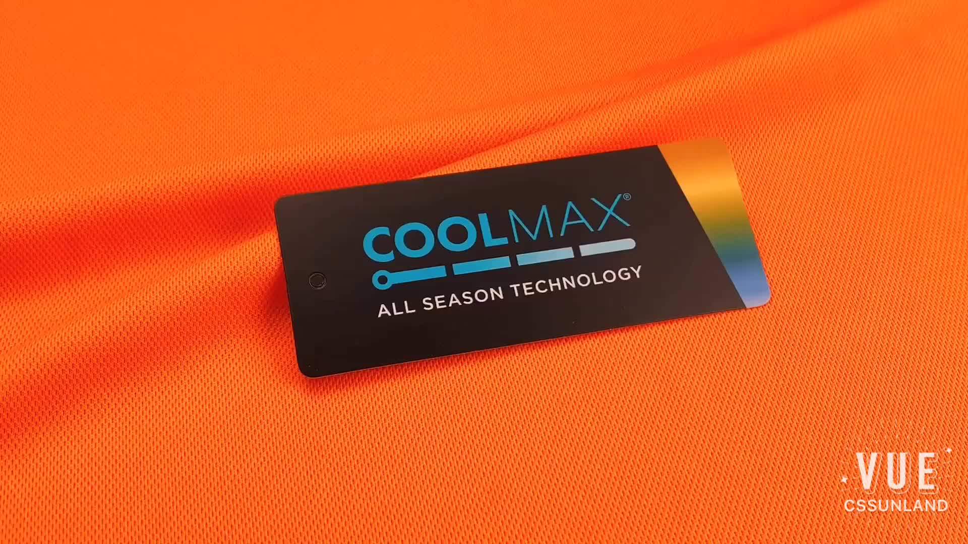 Summer Outdoor Sports Garment Use Coolmax 100 Polyester Uv Resistant