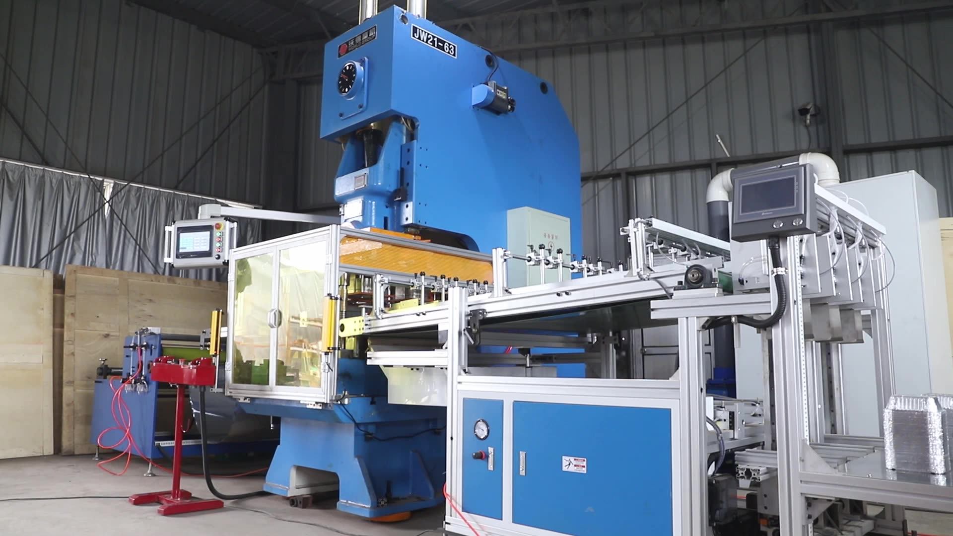 Fully Automatic Disposable Aluminium Foil Tray Dish Plates Foil