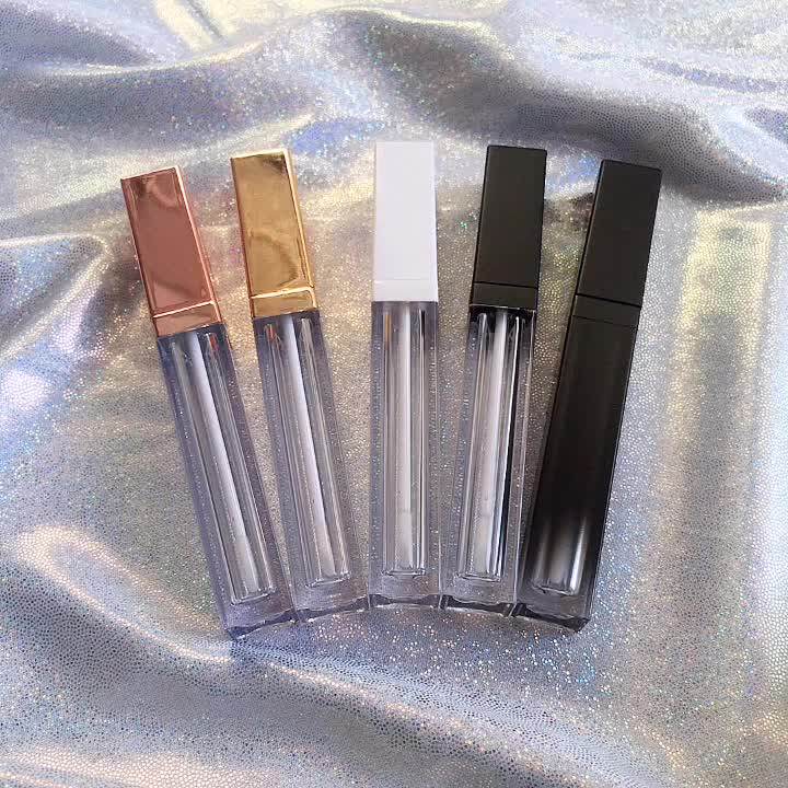 Make Your Own Empty Lip Gloss Packaging Rose Gold Lip Gloss Container