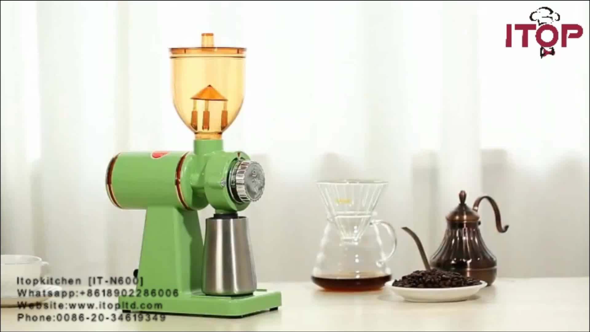 Itn600 Commercial Electric Mini Coffee Grinder Burr Coffee Bean