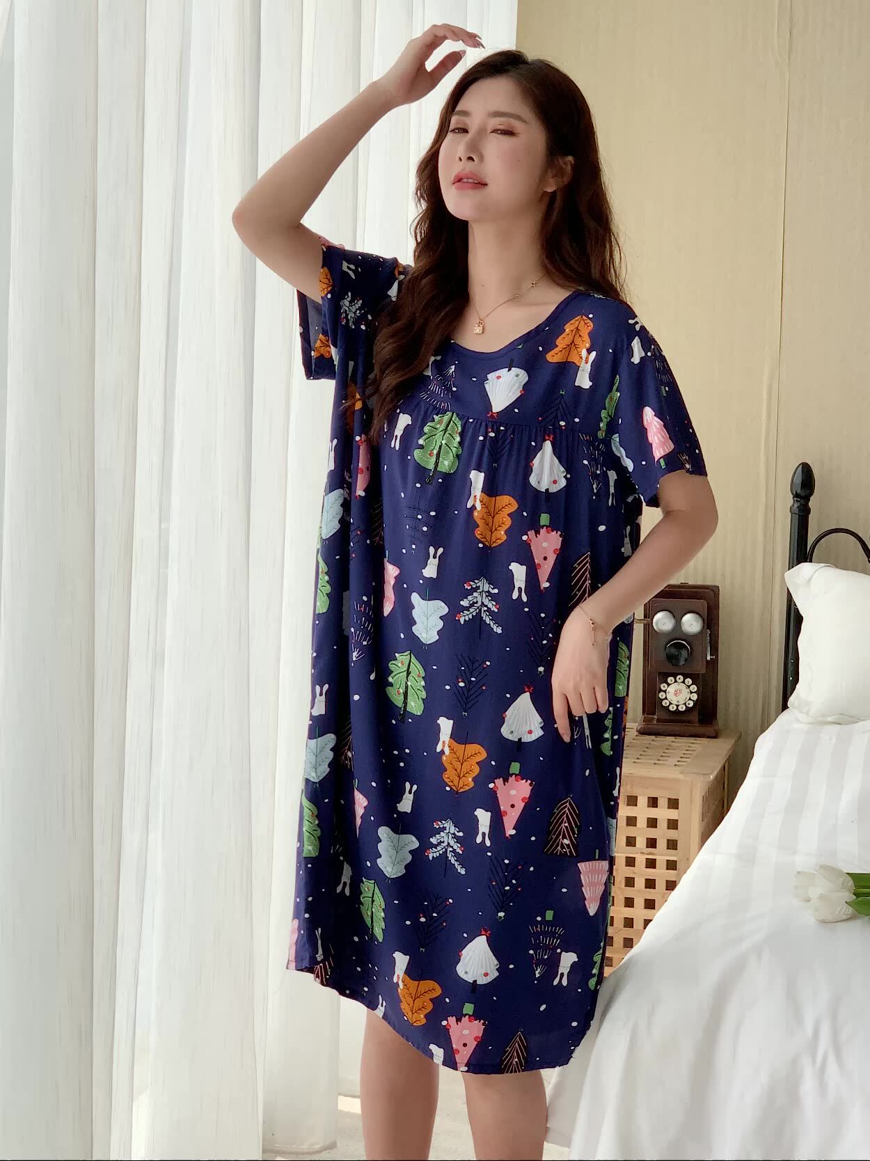Summer women's cotton cotton suit vest shorts pajamas Korean version plus size artificial cotton silk casual thin home clothes