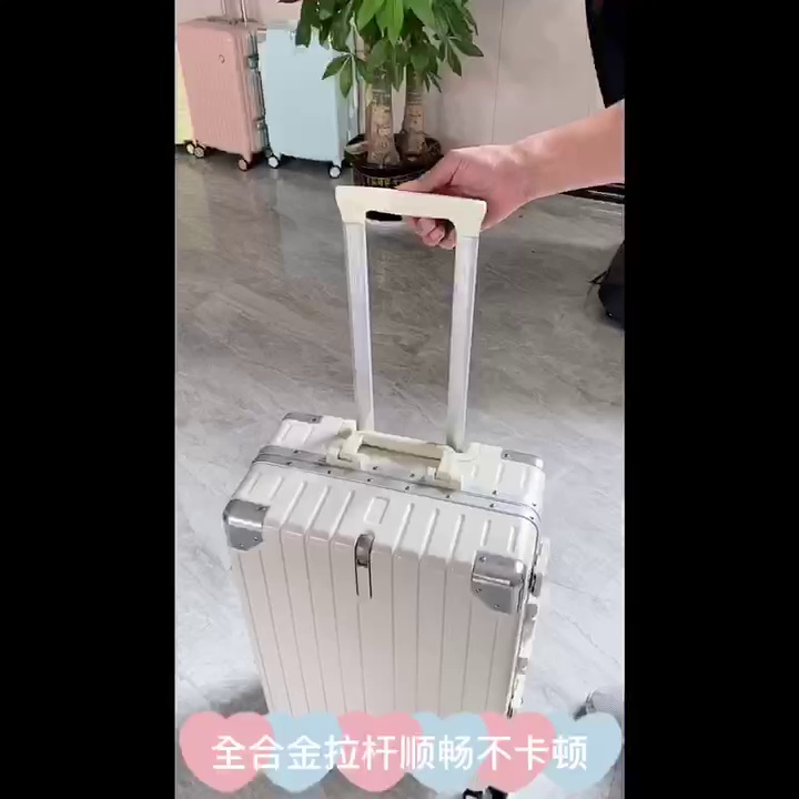 vali kéo trẻ em Vali Khung Nhôm Nữ Mới 2023 Chắc Chắn Và Bền Xe Đẩy Du Lịch Hộp Mã 24 Inch Nam Lên Máy Bay hộp vali kéo du lịch loại nào tốt vali du lịch nhỏ 