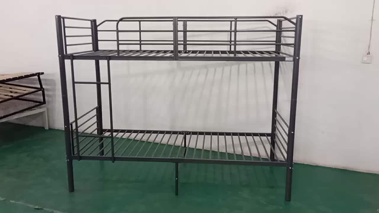 Low Price Modern Metal Iron Bunk Bed New Design Furniture Dorm Bedroom Metal Double Decker Bed