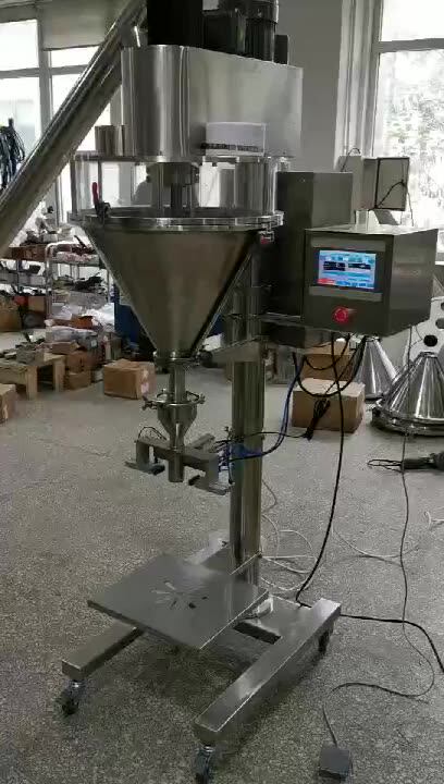 High Accuracy Semi Automatic Cocoa Powder Bagger Bottle Canning Auger 