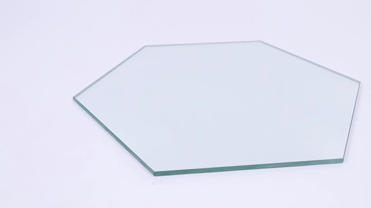 Double Coating Bevelled Edge Silver Mirror Polished Tile For Bathroom