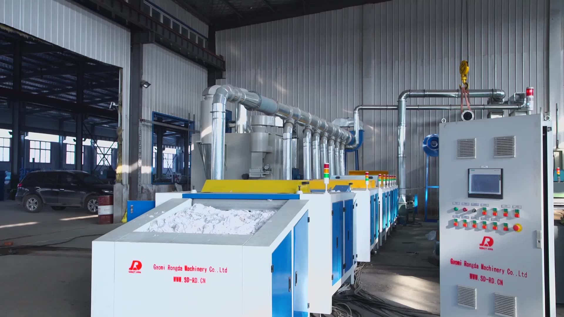 Cotton Textile Waste Recycling Machine For Recycling Used Cloth Garment