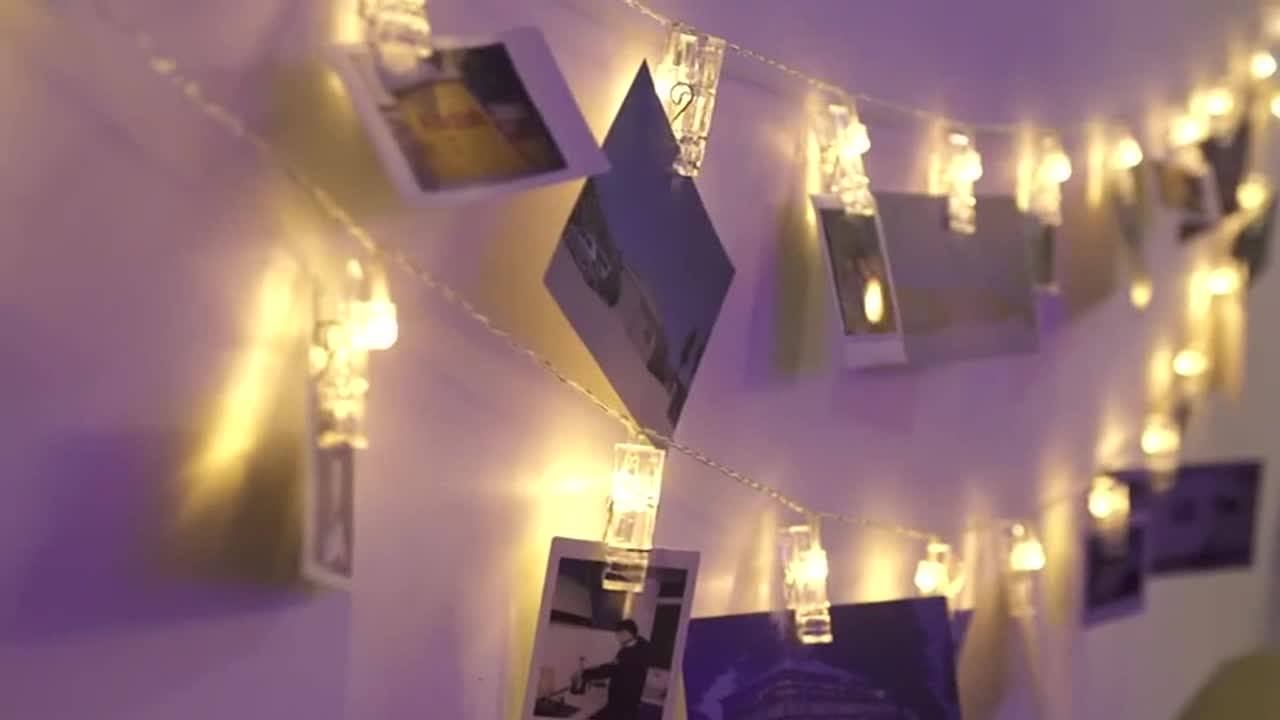Holiday Lighting New Product 20 Led Fairy Copper Wire Lights Inside Led Photo Clip String Lights
