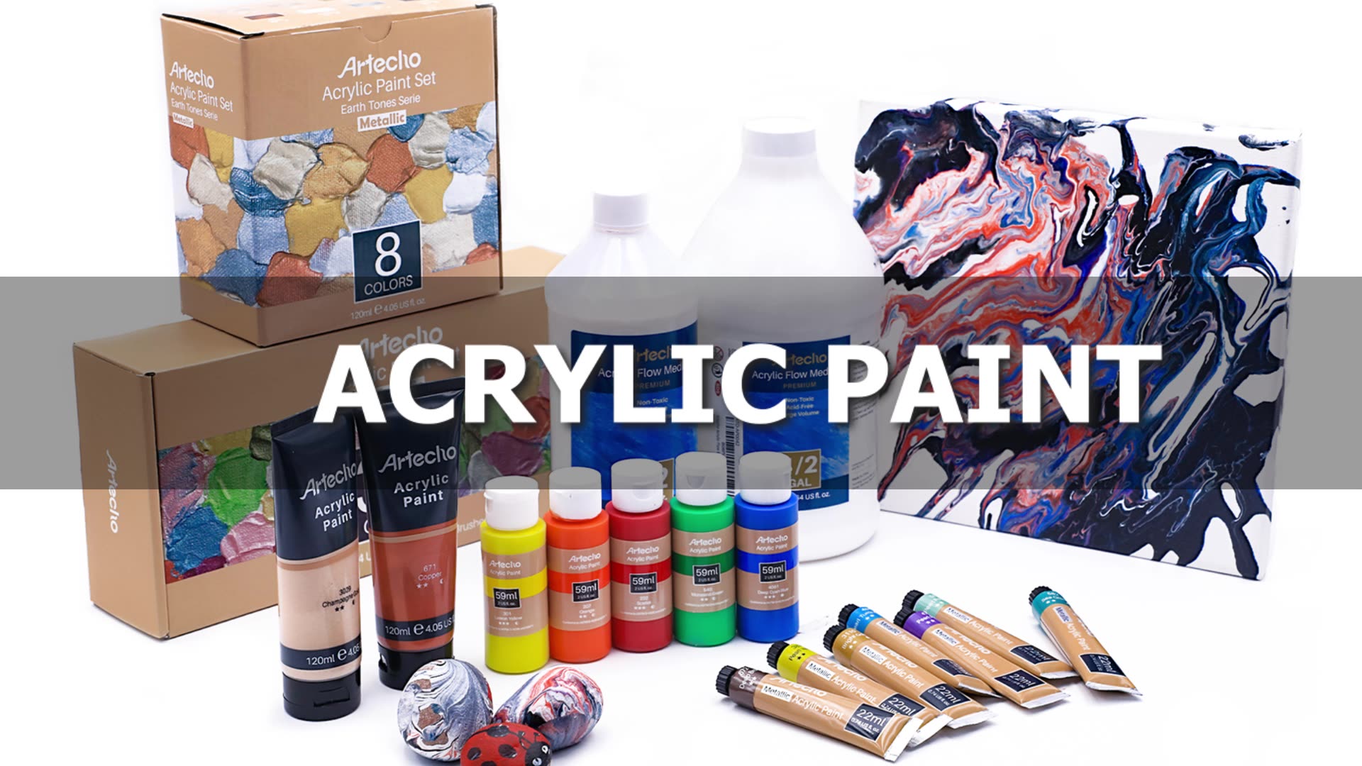 Artecho Acrylic Paint For Canvas,Wood And Metal,Phthalo Green 4.05