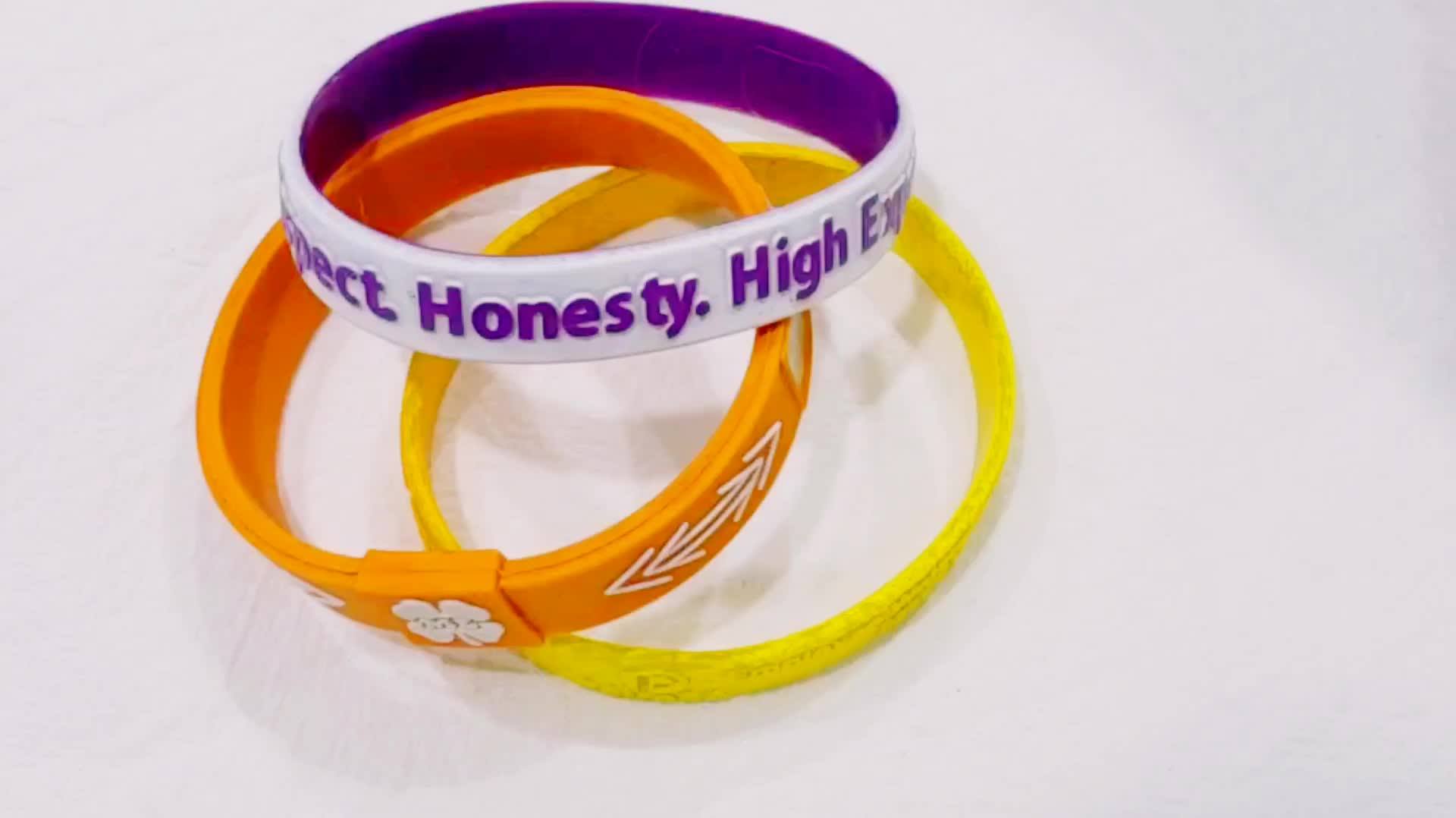 Wholesale Custom Logo Rubber Bracelet Recycled Silicone Wristband Buy