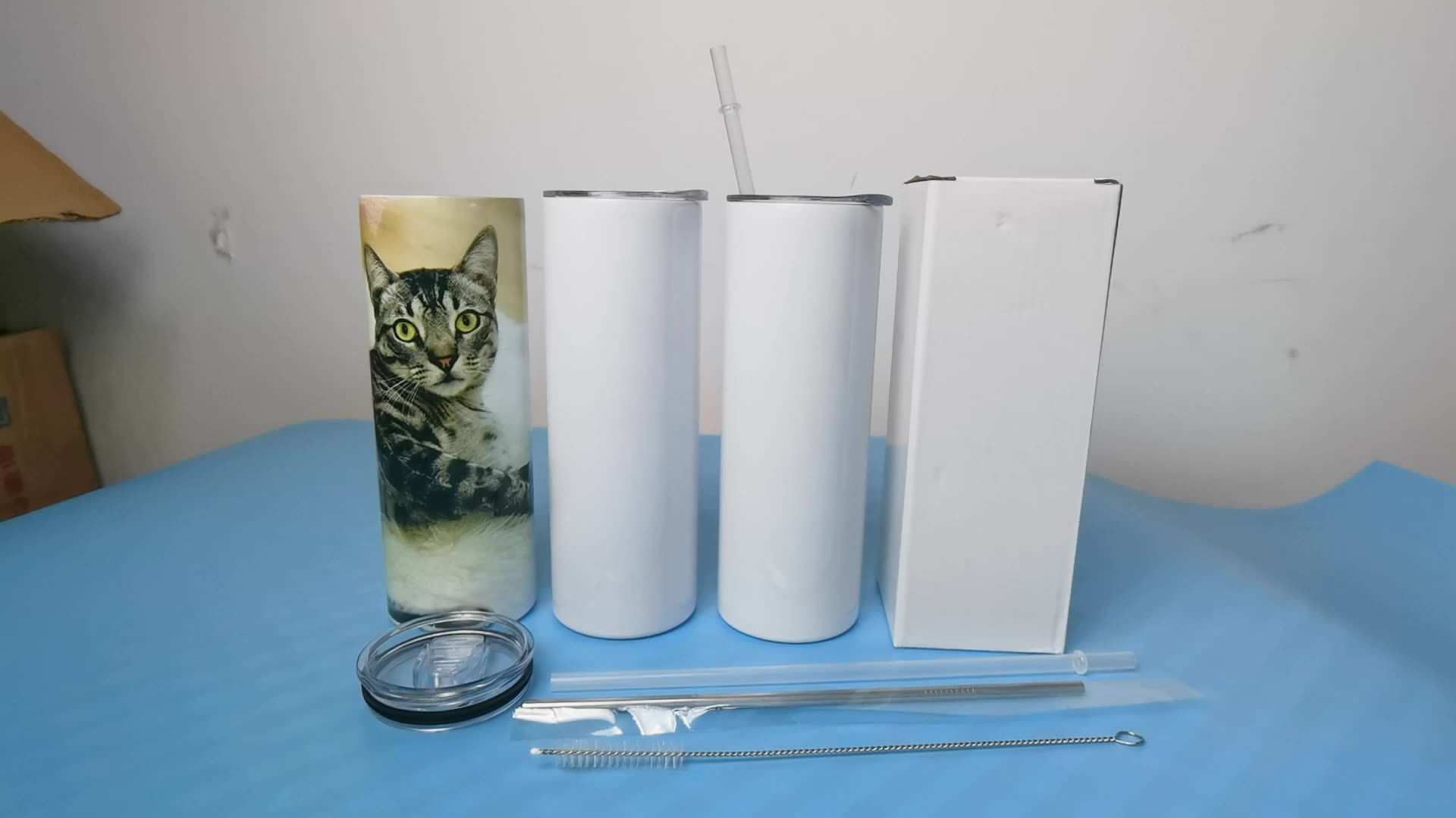 Usa Warehouse White Sublimation Blanks 20oz 30oz Stainless Steel Double