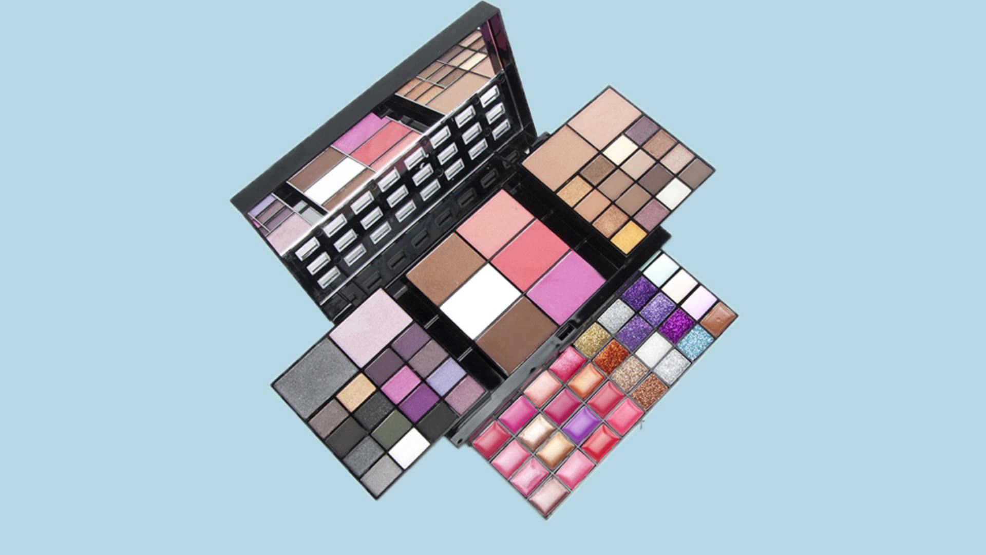 Big Beauty Makeup Palette Set 74 Color Palette 48 Eyeshadow + 16 Lip
