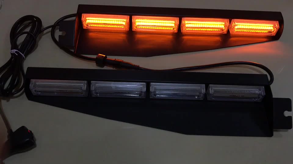 32w Sun Visor Strobe Light Red Blue Amber White Emergency High Intensity Led Visor Warning