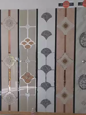 Art glass mirror background wall frame decorative frame tea Mirror Diamond living room TV dining room mirror custom