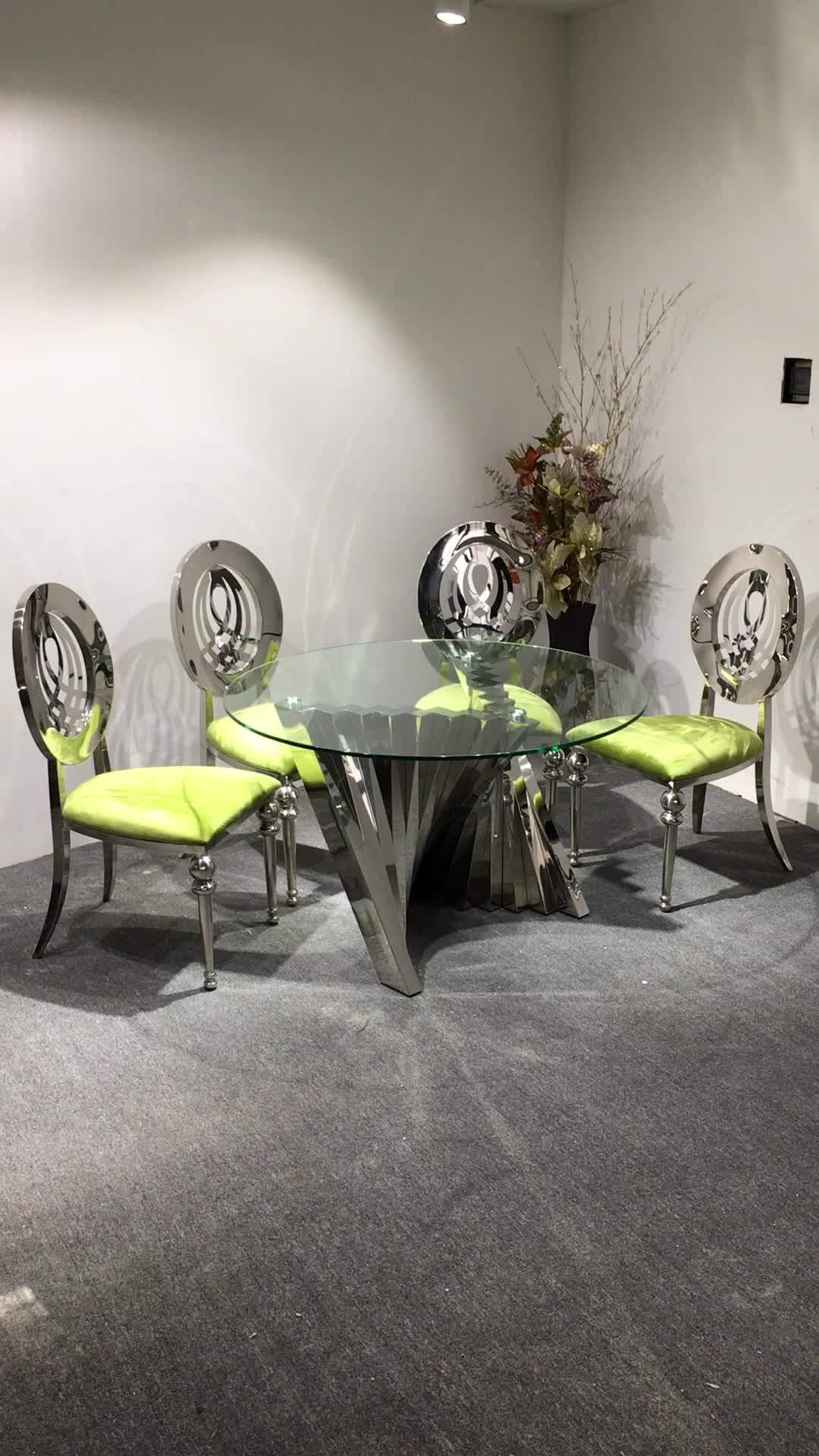 12mm Thick Tempered Glass Dining Table Base Round Table Buy Stainless