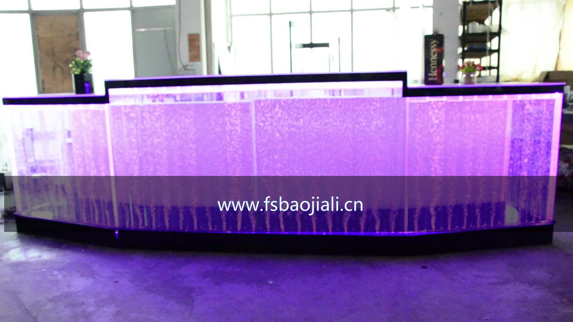 Used Commercial Led Bar Table Acrylic Base Restaurant Bar Counters For