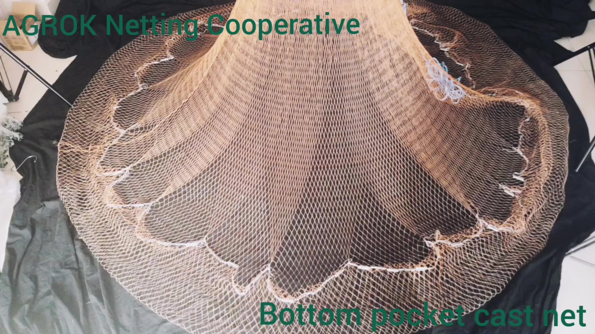 Japanese Style Fishing Casting Net -lead Chain Net - Buy Bottom Pocket