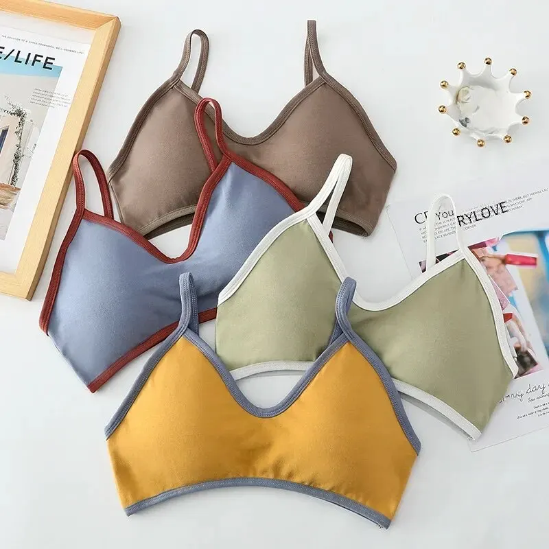  underwear, хлопковая майка, эластичная трубка топ, спортивный бюстгальтер, эффект подъёма
