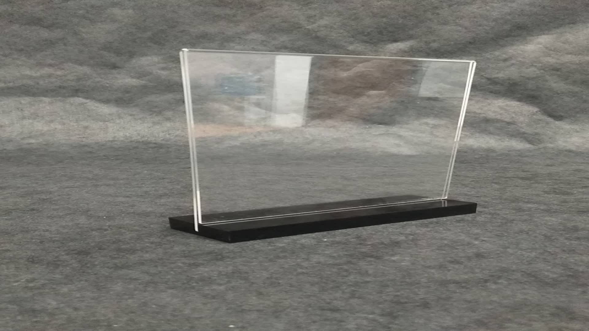 Acrylic Sign Menu Holder Clear Display Table Tent Card Holders With