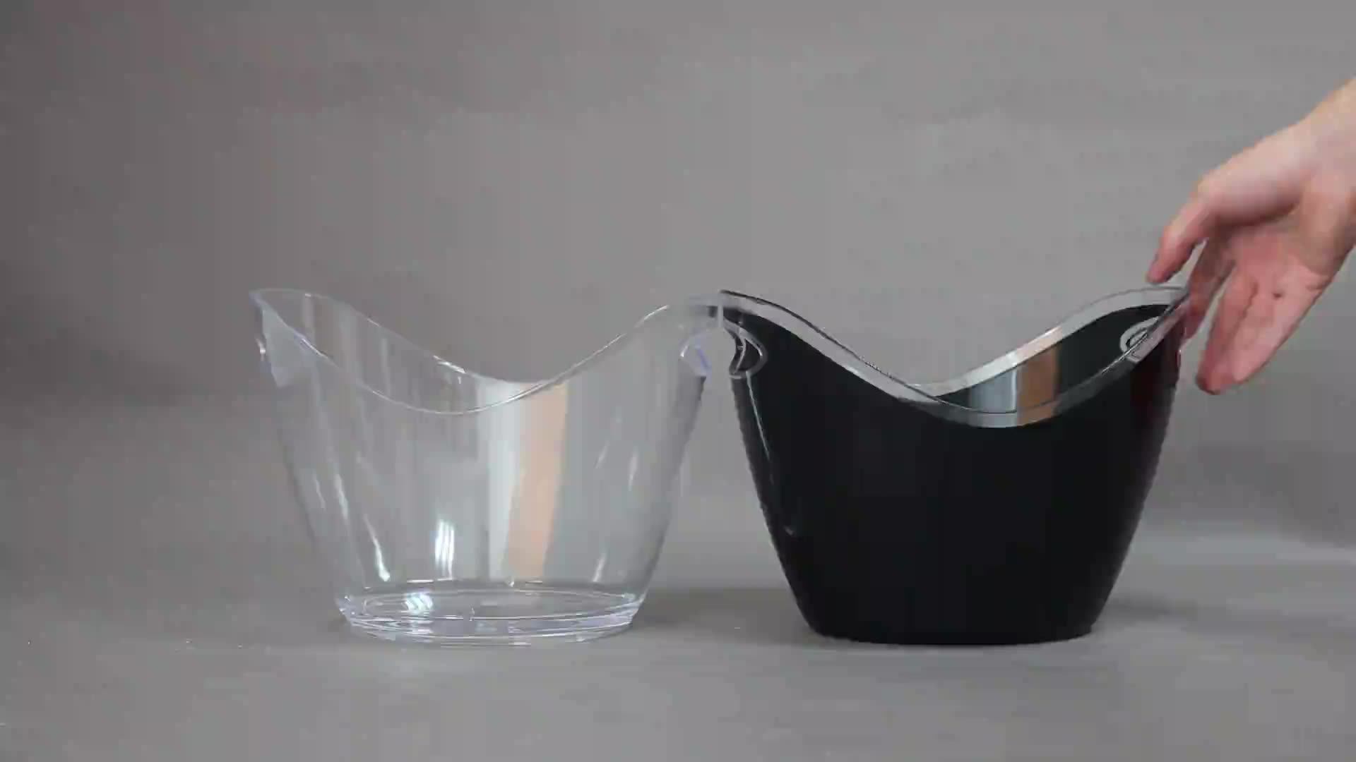 Cheap Champagne Plastic Beer Ice Buckets Wine Cooler Bucket For