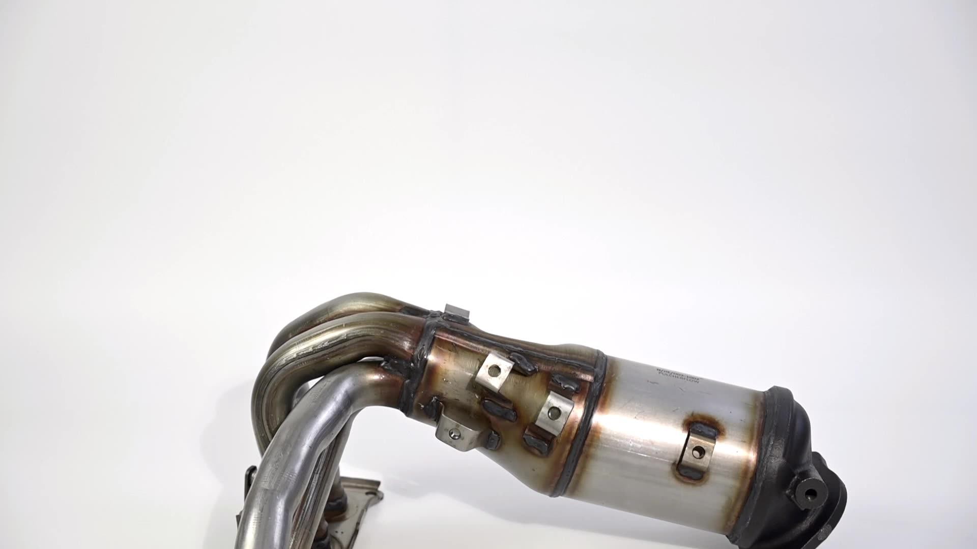 304 Stainless Steel Pipe Exhaust Manifold Catalytic Converter For 2010