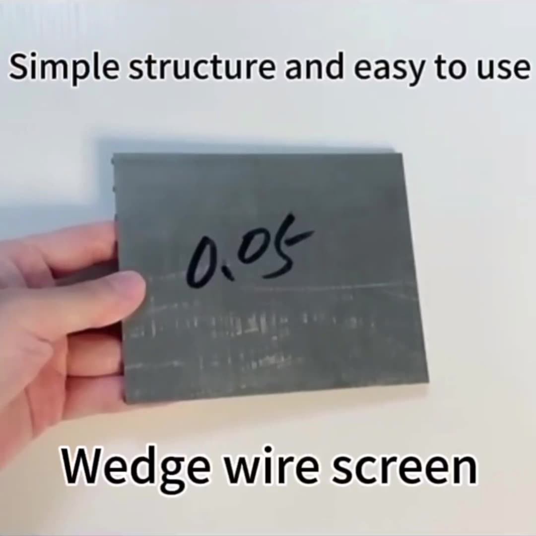 1x2mm Coanda Screen Ss304 316 Stainless Steel 0.02mm 0.05mm Slot Size Flat  Wedge Wire Screen for Cattle and Pig Manure