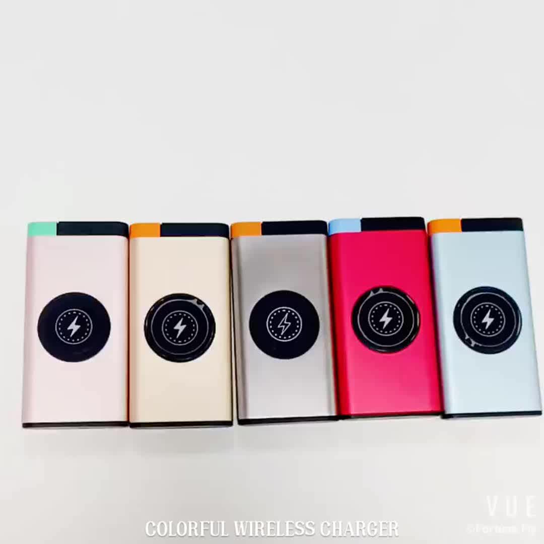 Wholesale 10000mah Qi Wireless Mobile Charger External Battery Portable