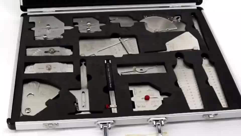 Gnb01k Weld Inspection Gauges Kit Combine Suit 16 Pieces Weld Tools
