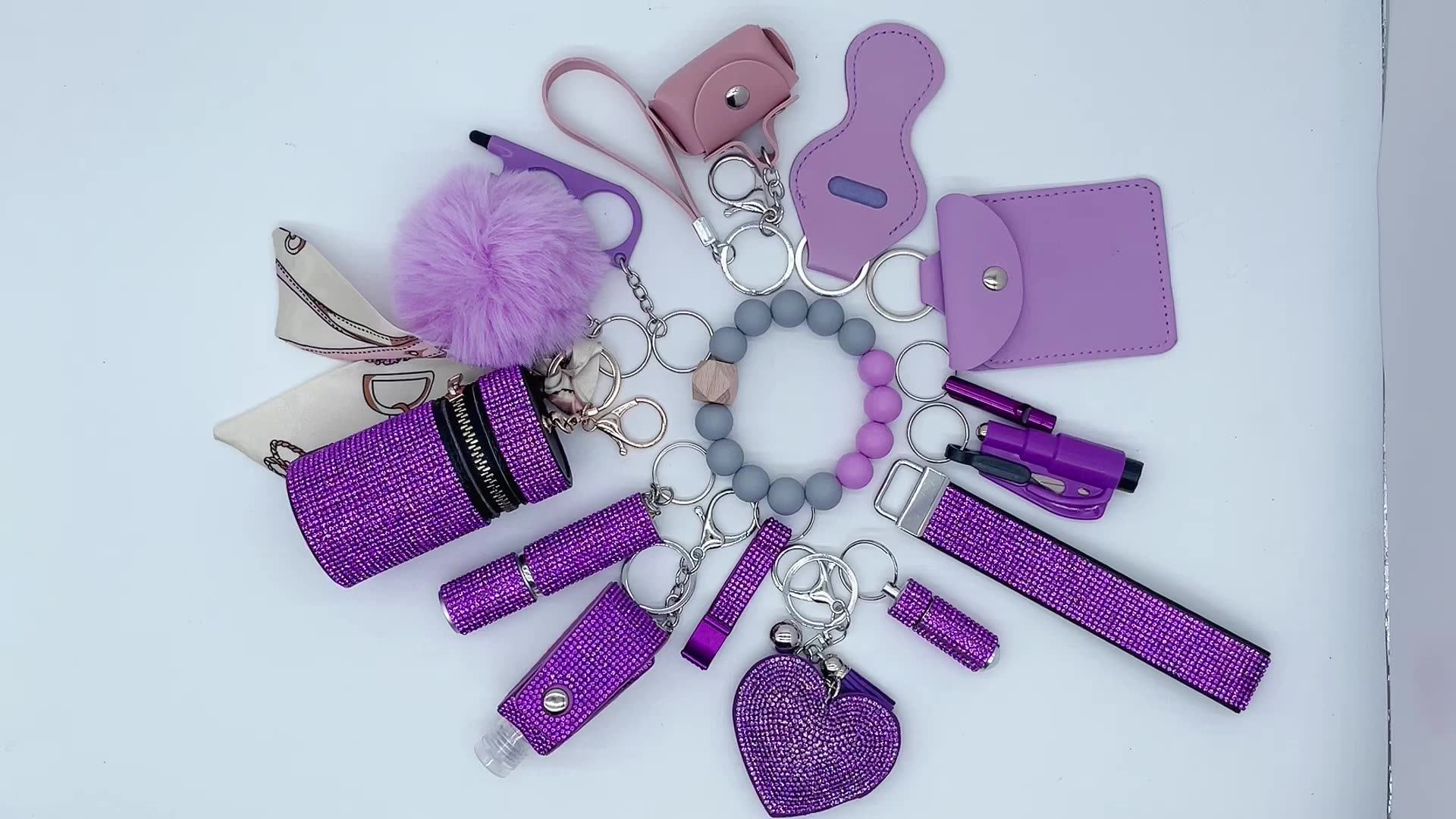 Wholesale Self Defense Keychain Set Safety Fashion