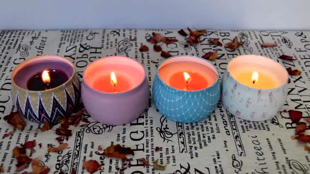 Scented Candles Stress Relief Candles With Nature Soy Wax Candles