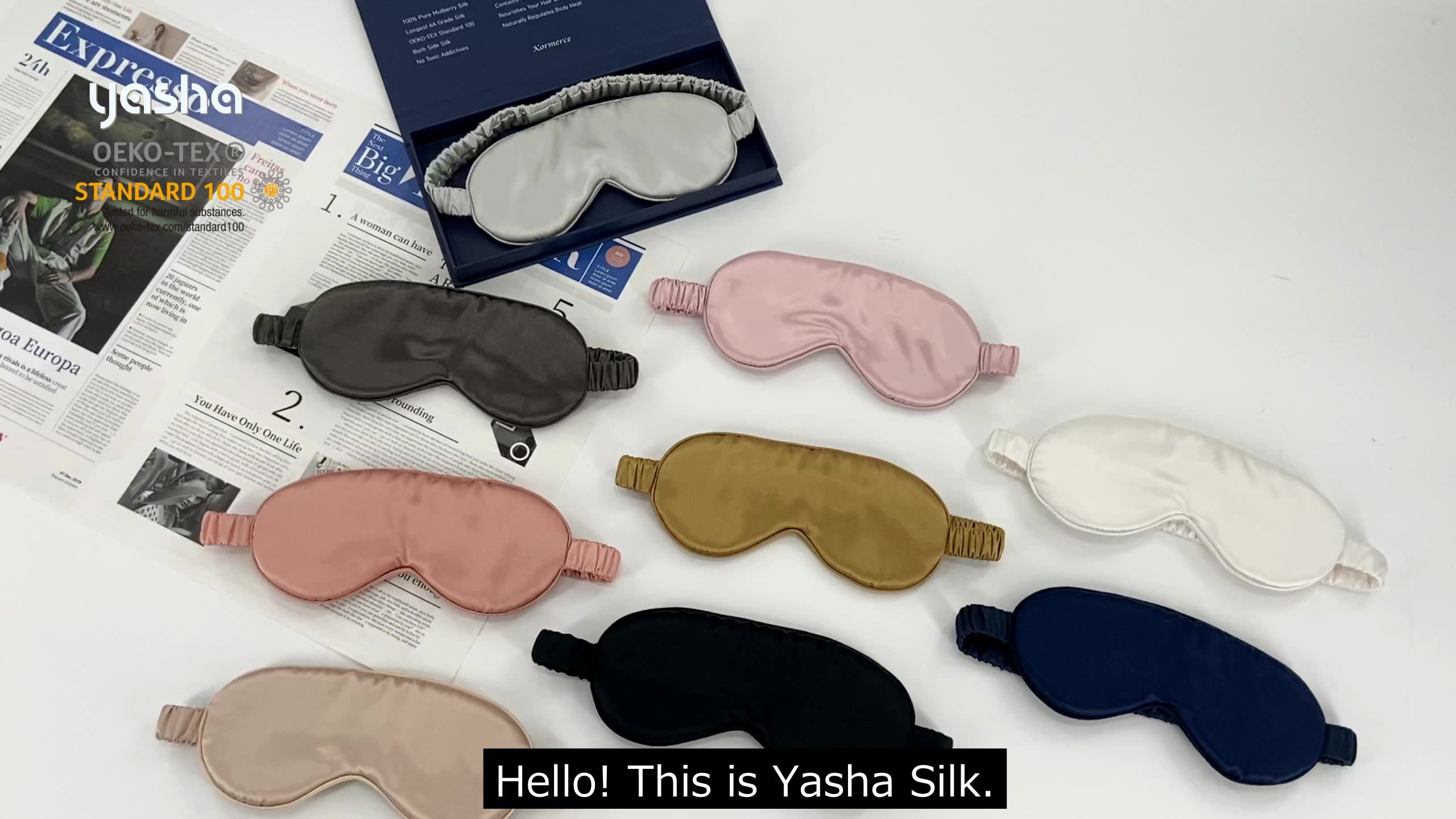 16 19 22mm Custom Printed Wholesale Silk Sleep Eye Cover Mulberry Silk