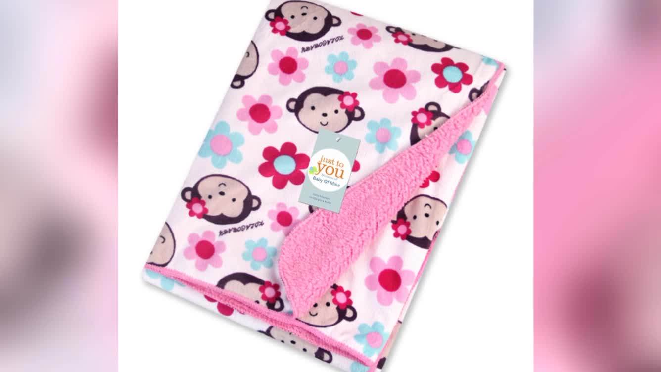 Cute Cartoon Printed Flannel Kids Baby Fleece Blanket Buy Kids Baby