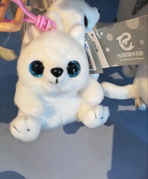 Zhuhai Changlong Souvenir Paparazzi Cute Arctic Fox Pendant 10CM pendant plush toy 